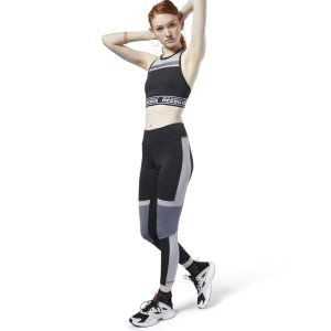 Reebok Meet You There Panelled Tights Damen - Schwarz - DE 952-MOF